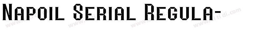 Napoil Serial Regula字体转换